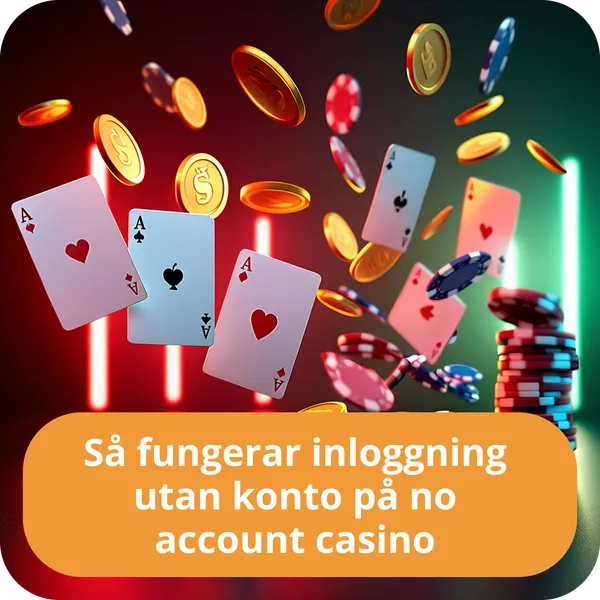 Så fungerar inloggning utan konto på no account casino